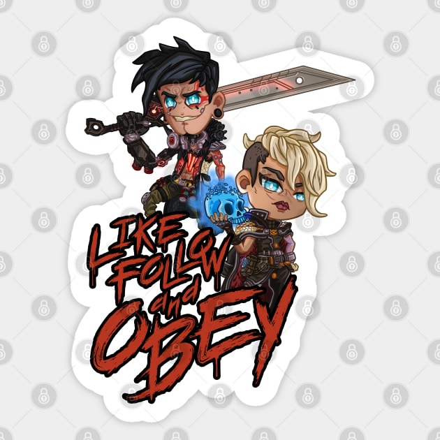 Borderlands 3 - Calypso Twins Sticker by eusrock